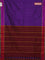 Arani semi silk saree violet and purple with allover thread weaves and rettapet zari woven border`