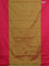 Arani semi silk saree dual shade of green and pink with allover copper zari weaves and zari checked border