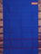 Chettinad cotton saree cs blue and purple with thread woven buttas and zari woven border
