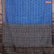 Assam partly silk saree blue and black with digital prints & zari weaves and zari woven border