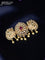 Antique hair clips small size with kemp & cz stones and pearl hangings