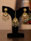 Antique combo set peacock design with jadau kundan stones and pearl & golden beads hanging