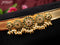 Antique self embosse hip belt floral design with green kemp & cz stones and pearl hangings