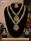 Antique combo set peacock & manga design with kemp & cz stones and pearl hangings