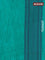 Banarasi semi matka saree teal green with allover thread weaves in borderless style