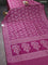 Banarasi semi katan silk saree purple with allover zari weaves and zari woven border