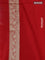 Banarasi semi katan silk saree red with zari woven buttas and zari woven border
