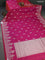 Banarasi semi katan silk saree dual shade of pink with zari woven buttas and rich zari woven border