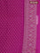 Banarasi semi katan silk saree magenta pink with allover jamdhani weaves and rich zari woven border