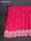 Banarasi semi katan silk saree pink with zari woven buttas and zari woven border
