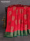 Chiniya silk saree maroon and green with thread & zari woven buttas and woven border