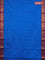 Chettinad cotton saree cs blue and maroon with thread woven buttas and zari woven border