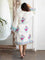 Pinar Waffle Block Printed Cotton Bath Robe