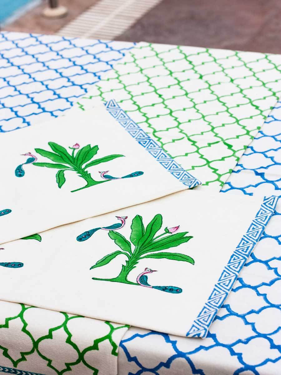 Madhuban Block Printed Cotton Table Mats