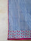 Indigo Stripes Block Printed Cotton Curtain