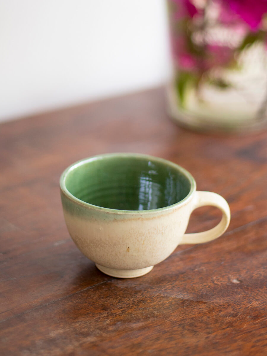 Heavenly Light Hand-Thrown Ceramic Cup