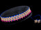 Hip belt blue with aari work & beads hanging