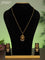 Antique chain with lakshmi pendant and pearl hangings