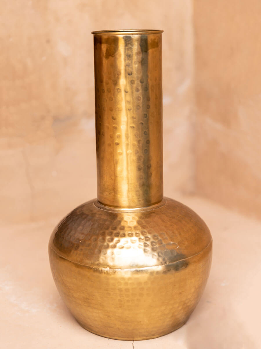 Aftab Hammered Metal Vase