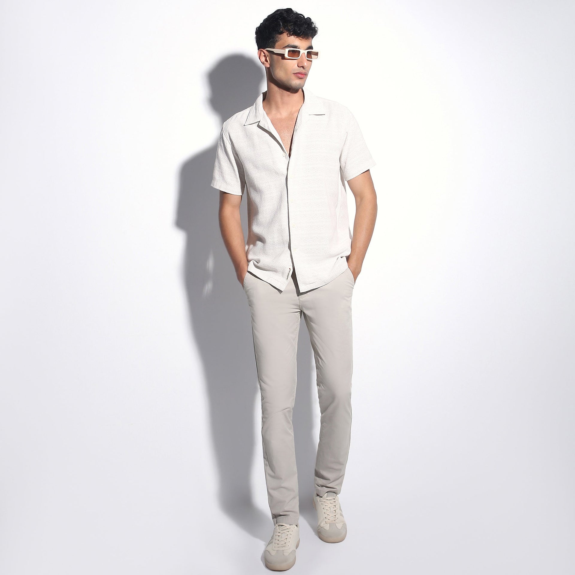 Camp Collar Half Sleeve Mood Shirt