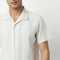 Camp Collar Half Sleeve Striped Mood Shirt