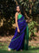 Blue Crayon Saree