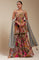 Multicolor Indo-Western Georgette Lehenga with Designer Top & Matching Dupatta
