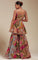 Multicolor Indo-Western Georgette Lehenga with Designer Top & Matching Dupatta