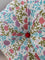 Spring Time Block Printed Cotton Pinwheel Cushion With Filler - 16 Inch
