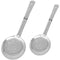 Stainless Steel Skimmer Slotted Spoon, Serving Spoon Spatula for Your Kitchen, Pack of 2.