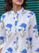 Set of 2 - Blue Lotus Block Printed Kurta and Lantern Pants