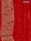 Banarasi georgette saree red with bandhani prints & mina weaves and woven border