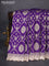 Banarasi silk saree violet with allover zari woven jaal weaves and gotapatti work border