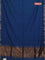 Bengal soft cotton saree cs blue and deep maoon with plain body and zari woven border