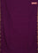 Bengal soft cotton saree purple and red with plain body and zari woven border