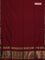 Bengal soft cotton saree maroon and yellow with plain body and zari woven border