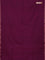 Bengal soft cotton saree dark magenta pink and blue with plain body and zari woven border