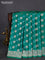 Banarasi semi mushru silk saree teal green with allover thread & zari weaves and zari woven border