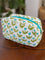 Tiny Tulip Block Print Cotton Travel Case
