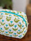 Tiny Tulip Block Print Cotton Travel Case