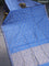 Banarasi katan silk saree blue shade with zari woven buttas and zari woven border