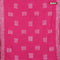 Batik cotton saree pink with allover sequin work & batik butta prints and printed lace work border