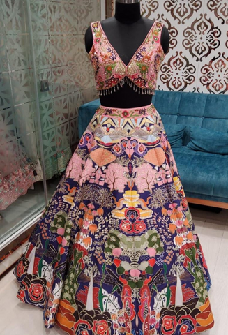 Multi Color Lengha