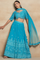 Rama Green Georgette Lengha