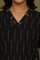 Black Yarn Dyed Floral Embroidered Pure Cotton Straight Kurta