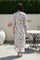 Blue Floral Printed Straight Rayon Kurta