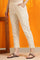 Off-White Cotton Lace Trouser Pants