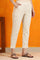 Off-White Cotton Lace Trouser Pants