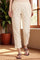 Off-White Cotton Lace Trouser Pants