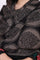 Black Ethnic Motifs Cotton Shawl